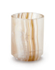 Ambarino Onyx Brush Holder from Labrazel on a white background available at Spacio retail stores in Mumbai and Kolkata