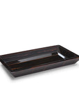 Labrazel rectangular wooden tray with brown accents on a white background at Spacio retail store in Mumbai
