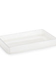 Labrazel Hielo Tray in white onyx from Labrazel on a white background at Spacio retail store in Mumbai