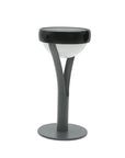 Graphite & black solar lamp on a white background by Les Jardins available at Spacio retail stores in Mumbai & Kolkata.