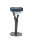 Graphite & navy solar lamp on a white background by Les Jardins available at Spacio retail stores in Mumbai & Kolkata.