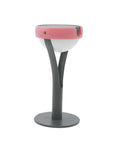 Graphite & pink solar lamp on a white background by Les Jardins available at Spacio retail stores in Mumbai & Kolkata.