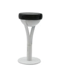 White & black solar lamp on a white background by Les Jardins available at Spacio retail stores in Mumbai & Kolkata.