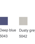 Deep blue, dusty grey, and olive green ML Animal Mood Birds (5pc set) by Madlab.