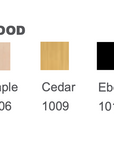 Madlab ML Utopia Collection Octo Box handmade maple ebony color chart.