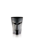 Crystal Kubik Black Tumbler from Masque collection by Maleras on white back ground for modern interiors available at Spacio India from the Drink ware of Bar Accessories Collection.