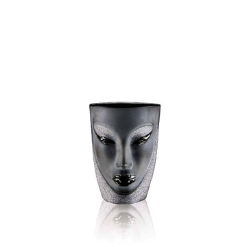 Crystal Electra Black Tumbler from Masque collection by Maleras on a white back ground for modern interiors available at Spacio India from the Drink ware of Bar Accessories Collection.