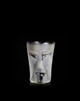 Maleras Crystal Kubik Tumbler Clear from Masque collection on a white back ground for modern interiors available at Spacio India from the Drink ware of Bar Accessories Collection.