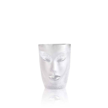Maleras Crystal Electra Tumbler Clear from Masque collection on a white back ground for modern interiors available at Spacio India from the Drink ware of Bar Accessories Collection.