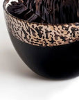 Left close look of Maleras Crystal Bonanza Bowl on a white back ground for modern interiors available at Spacio India from Decor Accessories Collection of Decorative Bowls.