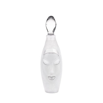 Maleras Crystal Electra Clear Decanter from Masque collection on a white back ground for modern interiors available at Spacio India from  Bar Accessories Collection.
