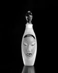 Maleras Crystal Electra Clear Decanter from Masque collection on a black back ground for modern interiors available at Spacio India from Bar Accessories Collection.