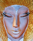 Close look of Maleras Crystal Dawn Gold Sculpture for modern interior available at Spacio India from Sculpture and Art Objects Collection.