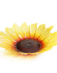 Maleras Crystal Sunflower Bowl Large Bowl on a white back ground for modern interiors available at Spacio India from Decor Accessories and Tableware Collection of Decorative Bowls.