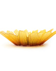 Side look of Maleras Crystal Sunflower Bowl Large Bowl on a white back ground for modern interiors available at Spacio India from Decor Accessories and Tableware Collection of Decorative Bowls.
