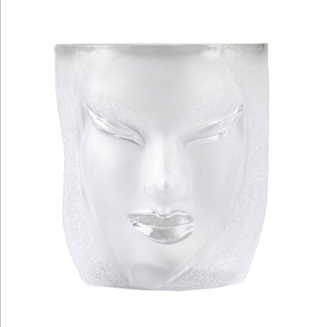 Close look of Maleras Crystal Tumbler Electra Clear from Masque collection on a white back ground for modern interiors available at Spacio India from the Drink ware of Bar Accessories Collection.