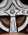 Close-up of Viking crystal sculpture from Maleras.