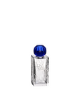 The IO Love Clear Blue Vase by Mario Cioni on a white background