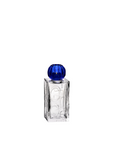 The IO Love Clear Blue Vase by Mario Cioni on a white background