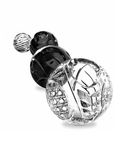 Mario Cioni Crystal Brucomela Back Vases set of 4 elements by Tondo Doni on a white back ground available at Spacio India for luxury home decor accessories collection of decorative Vases.