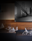 Mario Cioni Crystal Pyramidion Centerpiece 3115 22 by Tondo Doni with other centerpieces on console space available at Spacio India for luxury home decor accessories collection of Bowls.