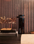Mario Cioni A.Y.L.I. Cilindric Black Crystal Vase by Tondo Doni on a side table with a sculpture & books available at spacio india for luxury home decor collection of decorative vases.