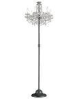 Outdoor Chandelier-style floor lamp from Masiero's Drylight Collection available at Spacio, with black base on a white background