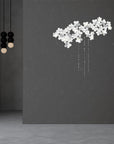 Meystyle Cloud Boutique LED Wallpaper - Luxury floral-inspired illuminated wallpaper from the UK, available at Spacio India.