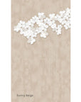 Meystyle Cloud Boutique LED Wallpaper in Sunny Beige – a luxury UK designer wallpaper with integrated LED lighting, available at Spacio India.