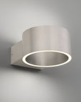 Modern wall-mounted light fixture on a gray background
