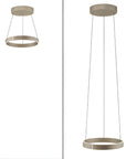 Two pendant lights with circular designs on a white background