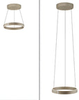 Two pendant lights with circular designs on a white background