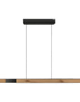Moto-Rise Oak/Black Pearl Suspension Chandelier by Neuhaus Pure | Spacio