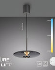 E-Vitrum Platinum Grey Pendant Light by Neuhaus Pure | Spacio