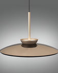 Beige pendant light on a gray background