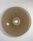 Round ceiling light fixture on a white background