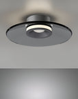 Ceiling light fixture on a gray background