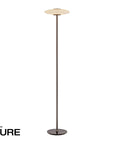 Vitrum Dark-Metal Brown Floor Lamp by Neuhaus Pure | Spacio