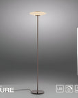 Vitrum Dark-Metal Brown Floor Lamp by Neuhaus Pure | Spacio