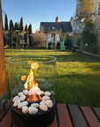 Chantico Glass Fire Table Top Bioethanol Fireplace by Planika | Spacio
