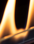 Close up of fire of Planika's FLA4 & FLA4+ bioethanol fireplace