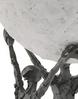 Close up of the metal sculpture Together we are strong