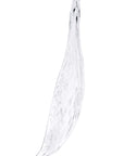 Close up of a petal shaped glass with air bubble trapped in it from Serip's Dandelion collection
