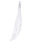 Close up of a petal shaped glass with air bubble trapped in it from Serip's Dandelion collection