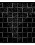 A black square wall art print featuring a white line map of India surrounded by a grid of empty checkered squares, with the text 'SKYLINE CHESS' in the bottom-left corner and in the top-right.