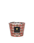 A Baobab Bohom Gyula Candle MAX10BGY by Baobab, with a red and gold design on a white background, perfect for adding a touch of luxury to your home.
