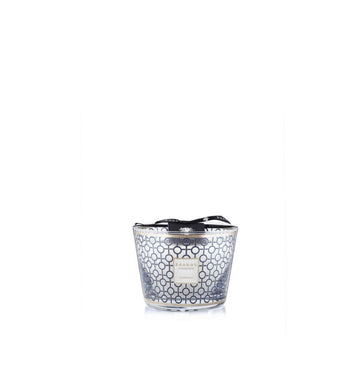 A Baobab Gentlemen Candle Max 10 AX10GEN with a black and silver design on a white background.