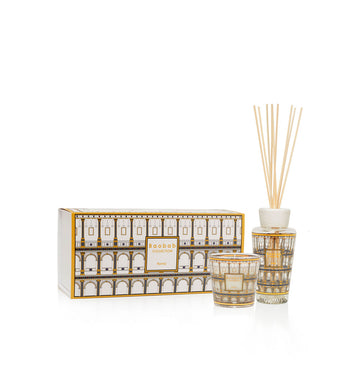 A set of Baobab fragrance diffusers beautifully packaged in a gift box.