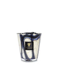 A scented Baobab Stones Lazuli Candle Max 16 MAX16SLA with a black lid, reminiscent of Lazuli Stones.