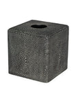 A luxury Bath Set Sam Black SVPS04 4pc Set from the SV Casa Samurai Collection with a crocodile pattern on it.